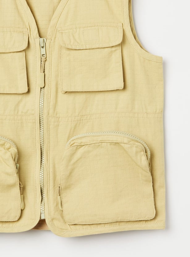 FAME FOREVER Boys Checked Reporter's Jacket