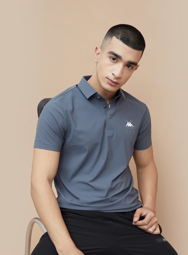 KAPPA Checked Sports Polo T-shirt