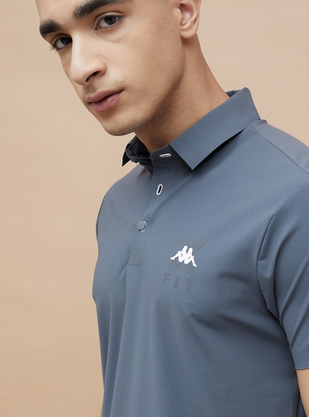 KAPPA Checked Sports Polo T-shirt