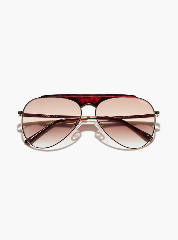 OPIUM UV-Protected Aviator Sunglasses - OP-10252-C02-59
