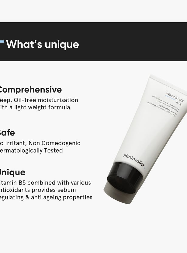 MINIMALIST 10 Percent Vitamin B5 Oil-Free Moisturizer - 50g