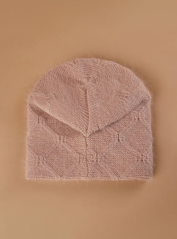 FAME FOREVER Pearl Embellished Beanie