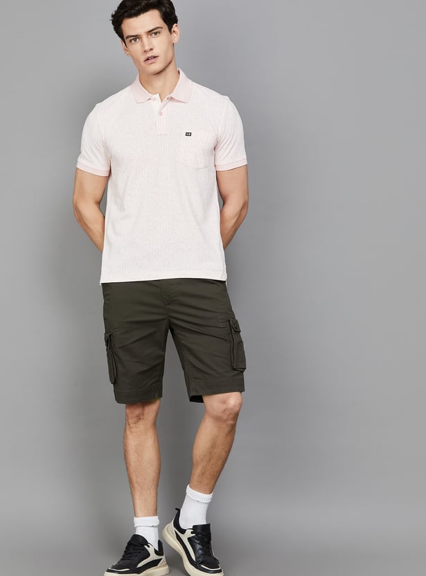 FAHRENHEIT Solid Cargo Shorts