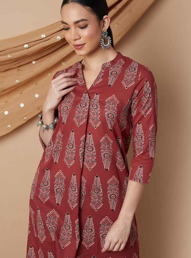 MELANGE Printed Straight Kurta