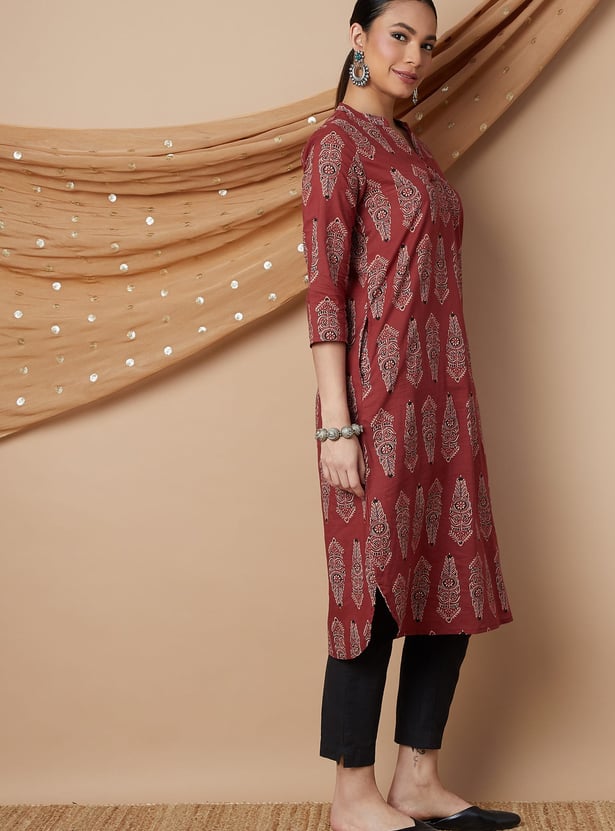 MELANGE Printed Straight Kurta