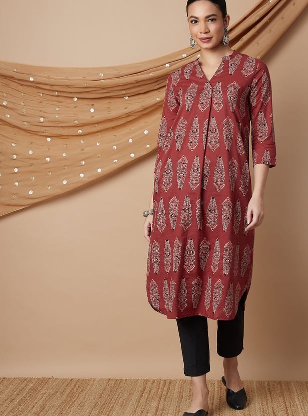 MELANGE Printed Straight Kurta
