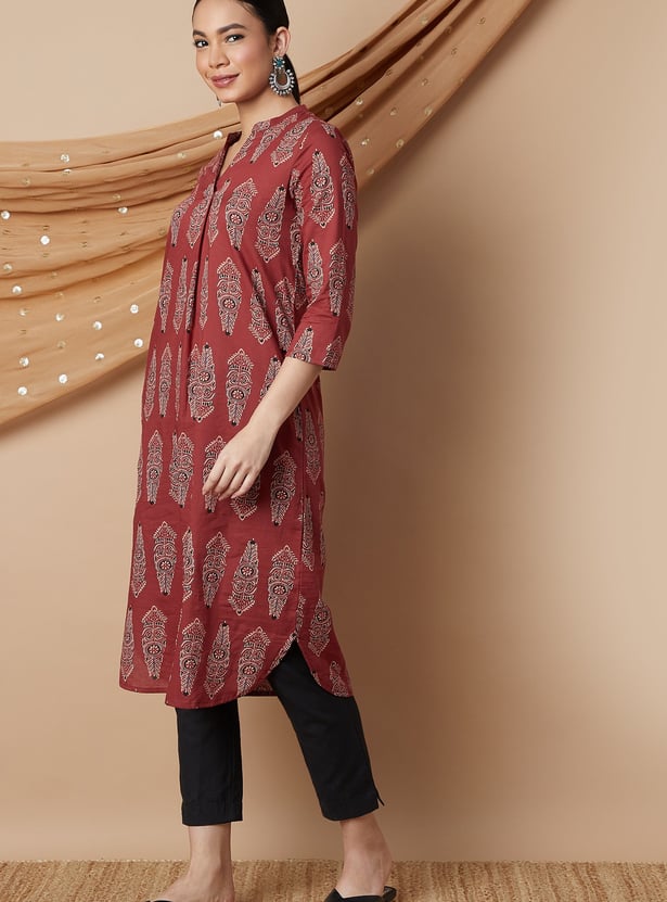 MELANGE Printed Straight Kurta