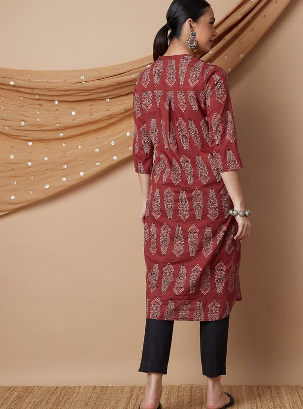 MELANGE Printed Straight Kurta