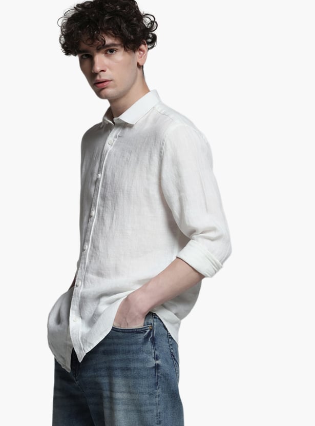 JACK & JONES Solid Regular Fit Shirt