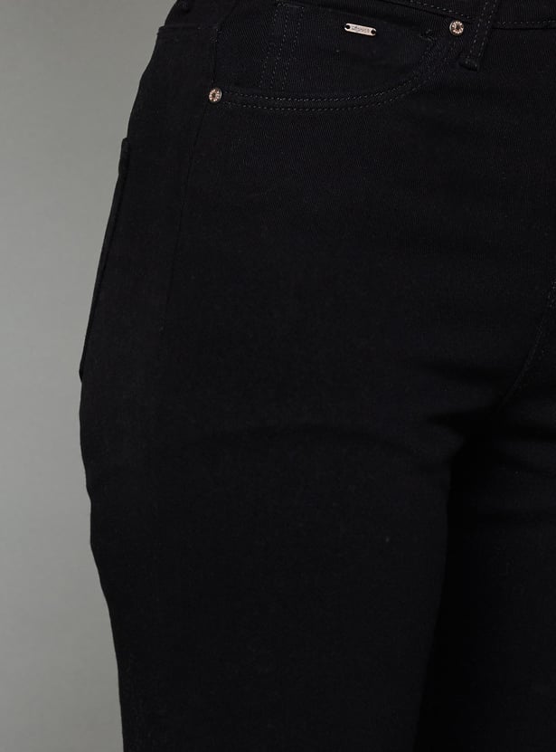 XPOSE Solid Straight Fit Jeans