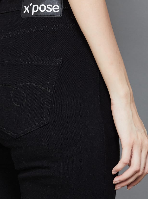 XPOSE Solid Straight Fit Jeans