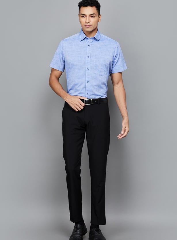 COLORPLUS Textured Regular Fit Shirt