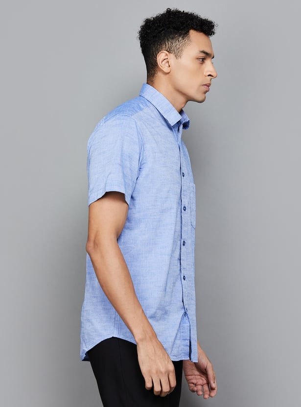 COLORPLUS Textured Regular Fit Shirt