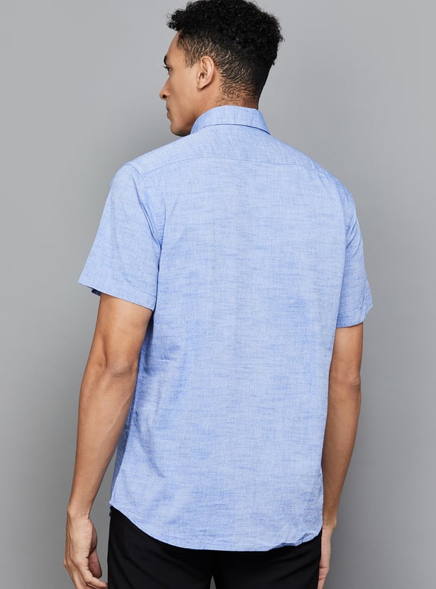 COLORPLUS Textured Regular Fit Shirt