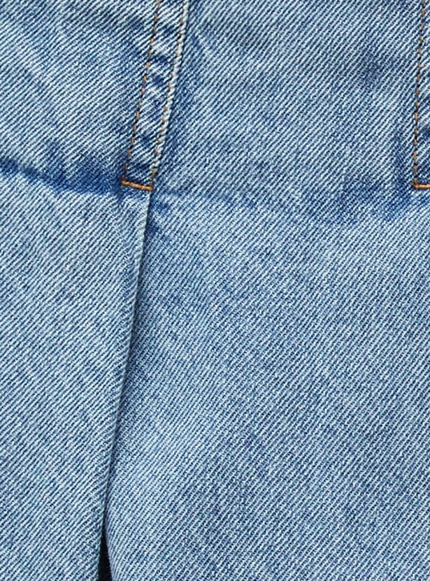 GINGER Solid Denim Skirt