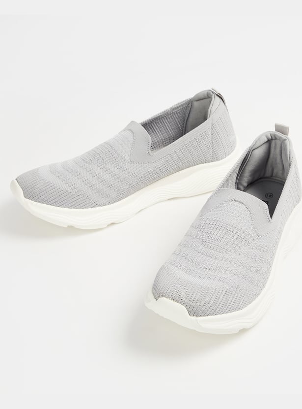 Buy GINGER Mesh Slip On Sneakers from Ginger at just INR 1899.0