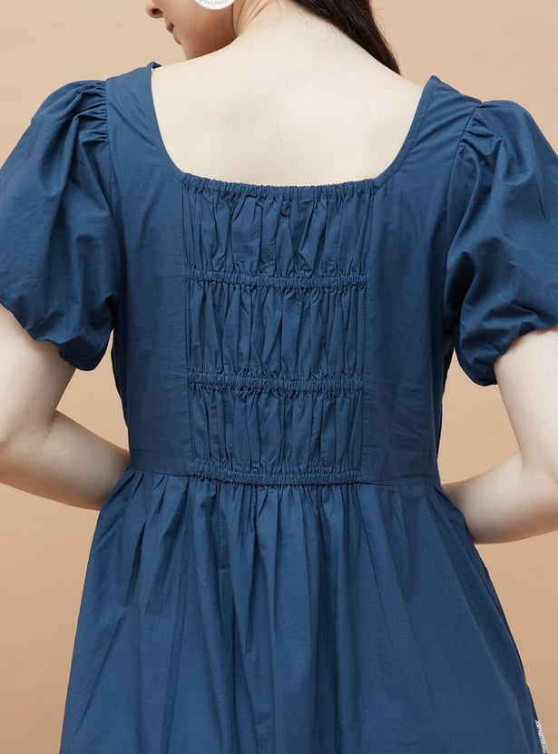 COLOUR ME Embroidered Tiered Dress