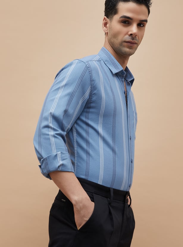CODE Striped Slim Fit Shirt