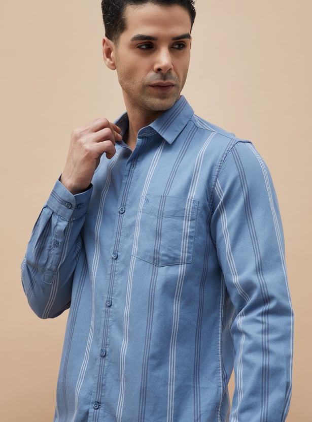 CODE Striped Slim Fit Shirt