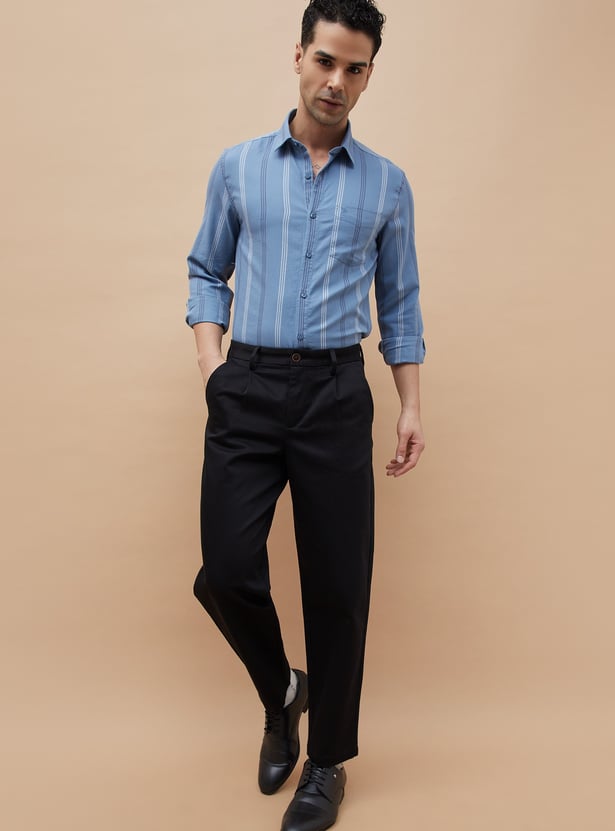 CODE Striped Slim Fit Shirt