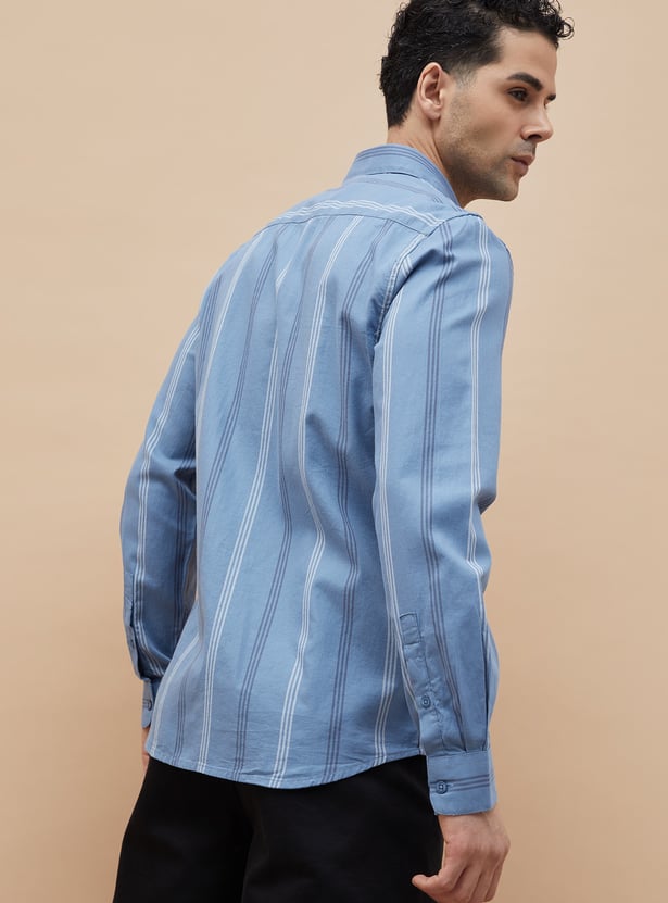 CODE Striped Slim Fit Shirt