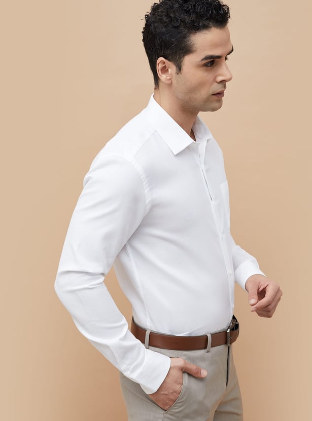 CODE Textured Slim Fit Formal Shirt