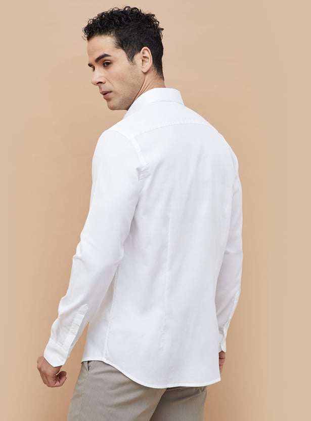 CODE Textured Slim Fit Formal Shirt