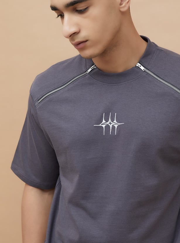 FORCA NXT Zip-Detailed T-shirt
