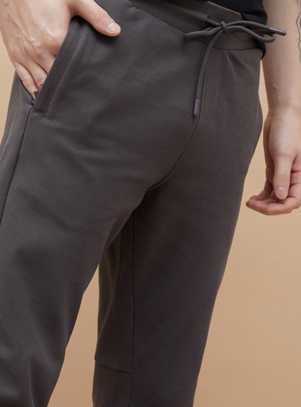 FAME FOREVER Solid Slim Fit Track Pants