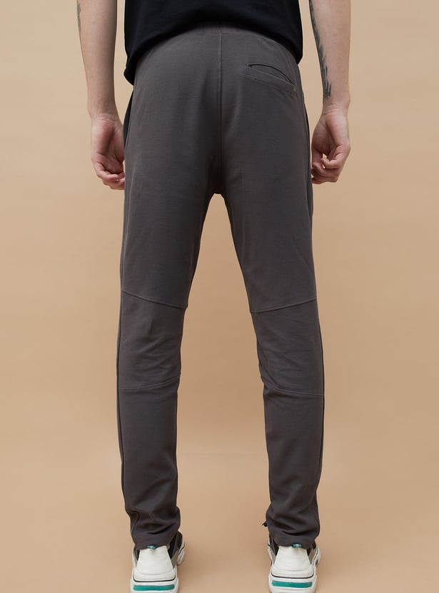 FAME FOREVER Solid Slim Fit Track Pants