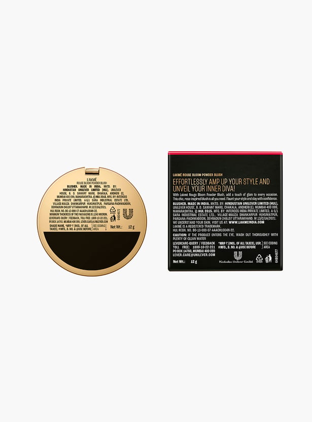 LAKME Showstopper Collection Rouge Bloom Powder Blush - Pink Blossom - 12g