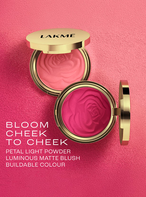 LAKME Showstopper Collection Rouge Bloom Powder Blush - Pink Blossom - 12g