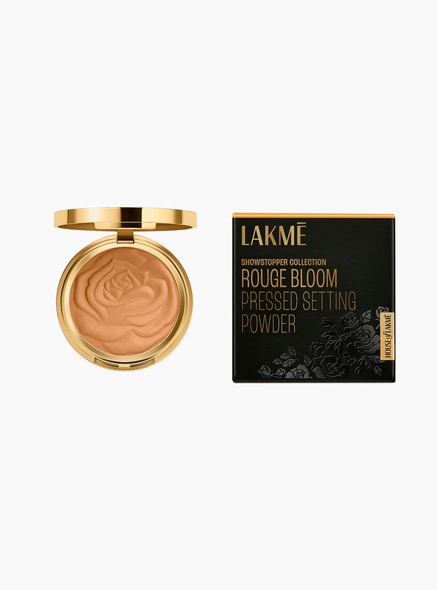 LAKME Showstopper Collection Rouge Bloom Setting Powder - Almond -12g