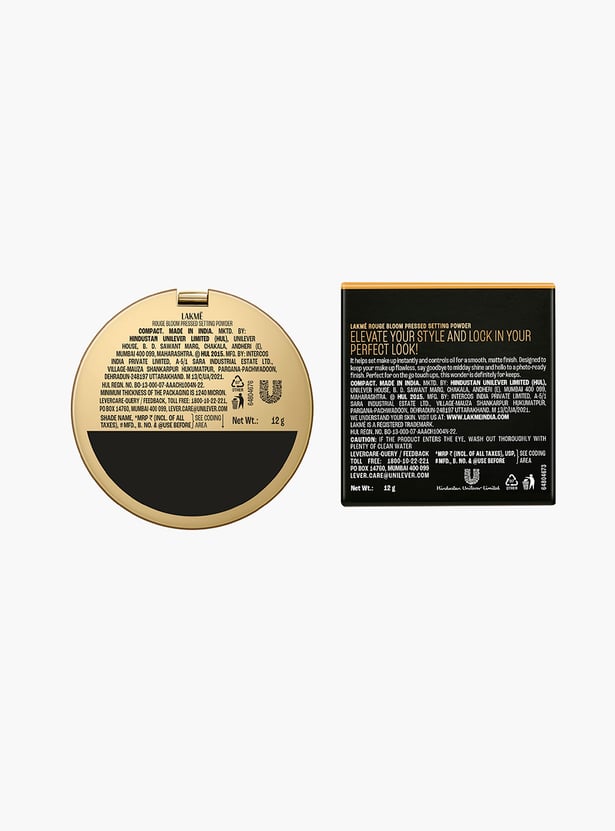 LAKME Showstopper Collection Rouge Bloom Setting Powder - Almond -12g