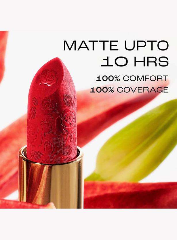 LAKME Rouge Bloom Powder Matte Bullet Lipstick - 209 Scarlet Rose - 4g