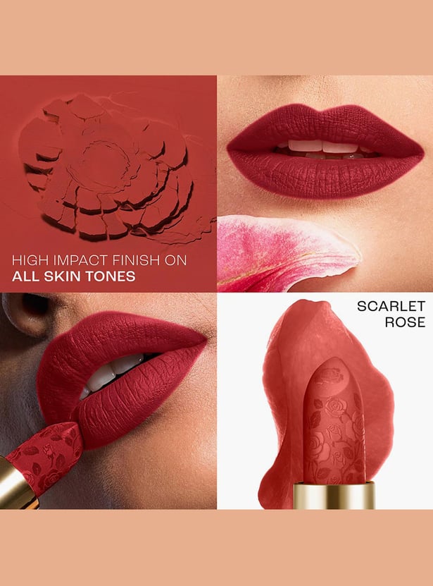 LAKME Rouge Bloom Powder Matte Bullet Lipstick - 209 Scarlet Rose - 4g