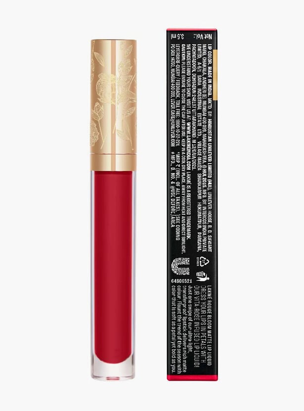 LAKME Rouge Bloom Matte Lip Liquid - 101 Carnation Craze - 3.5ml