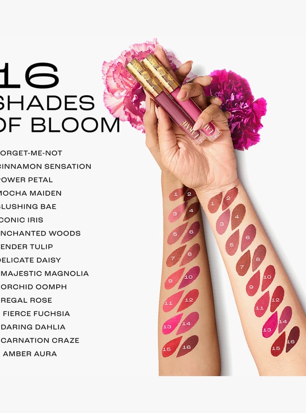 LAKME Rouge Bloom Matte Lip Liquid - 101 Carnation Craze - 3.5ml