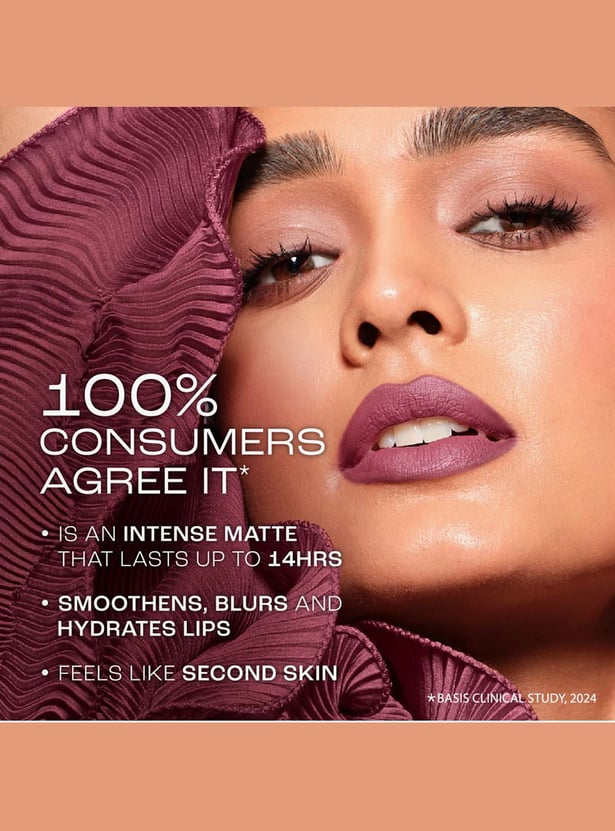 LAKME Rouge Bloom Matte Lip Liquid - 101 Carnation Craze - 3.5ml