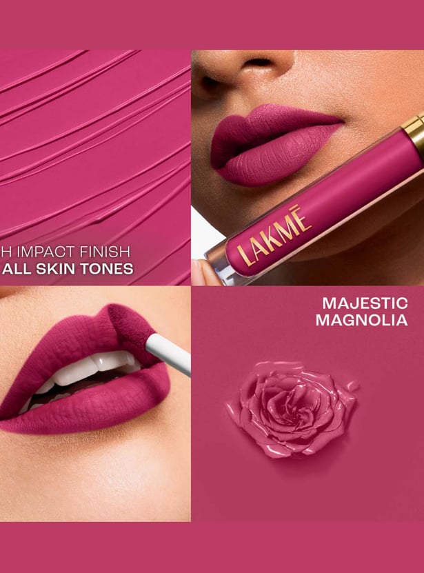 LAKME Rouge Bloom Matte Lip Liquid - 202 Majestic Magnolia - 3.5ml