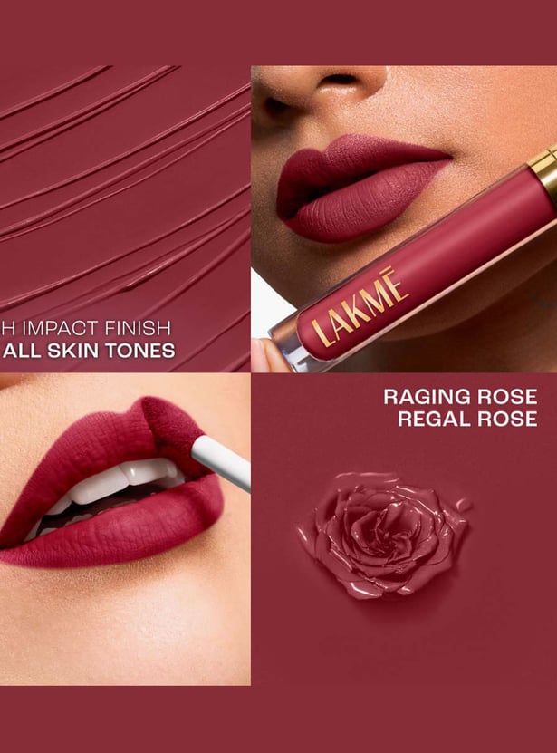 Lakme Rouge Bloom Matte Lip Liquid - Regal Rose 102 - 3.5ml