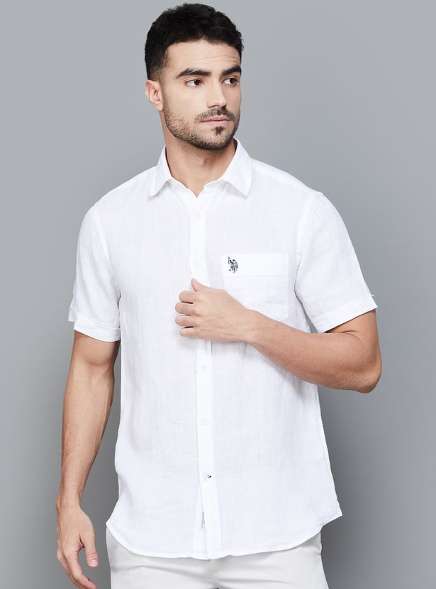 US POLO ASSN Solid Regular Fit Shirt