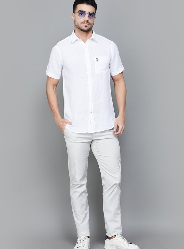 US POLO ASSN Solid Regular Fit Shirt