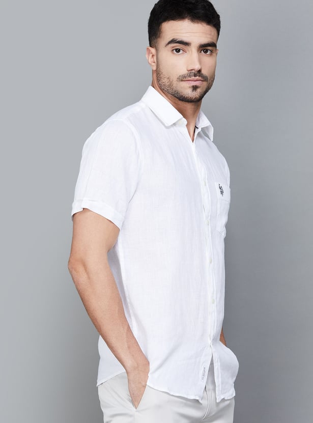 US POLO ASSN Solid Regular Fit Shirt
