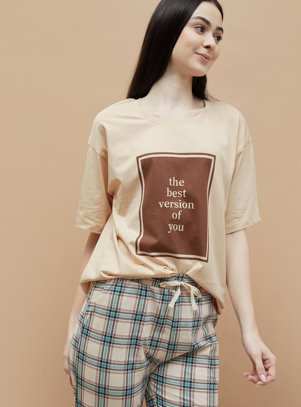 GINGER Graphic Print Lounge T-shirt