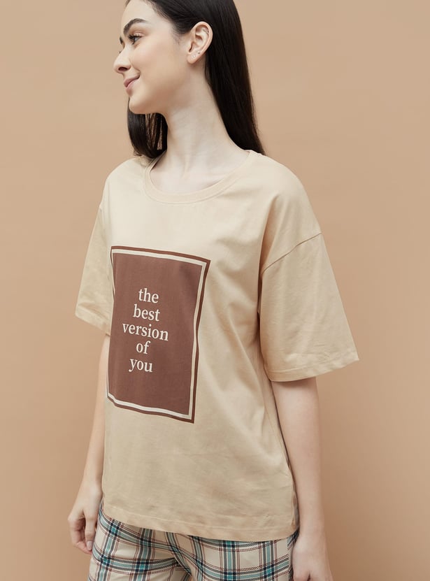 GINGER Graphic Print Lounge T-shirt