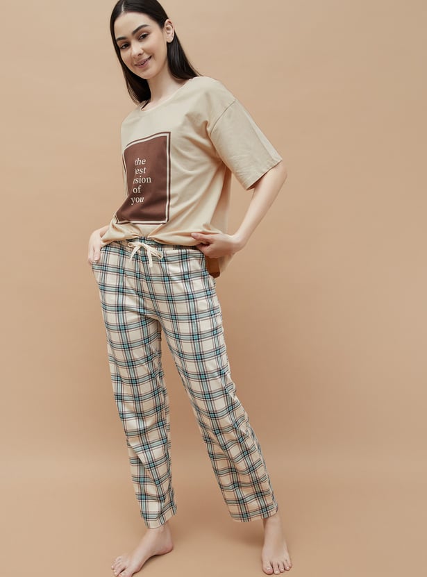 GINGER Graphic Print Lounge T-shirt