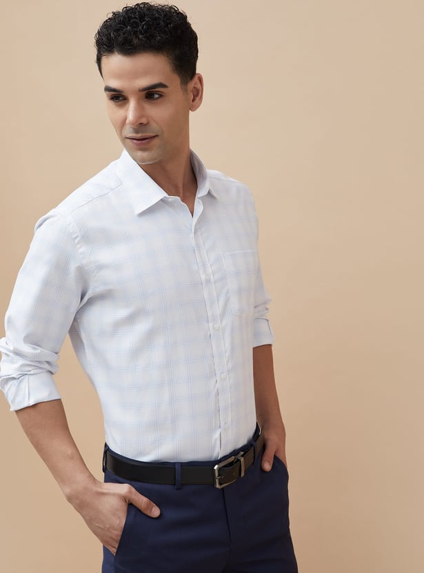 CODE Checked Regular Fit Formal Shirt