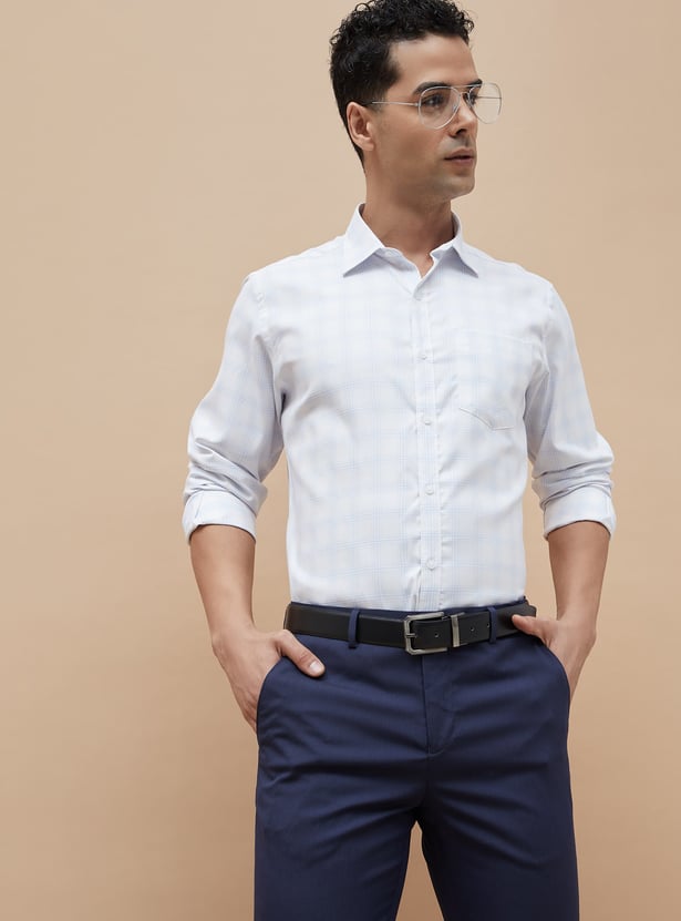 CODE Checked Regular Fit Formal Shirt