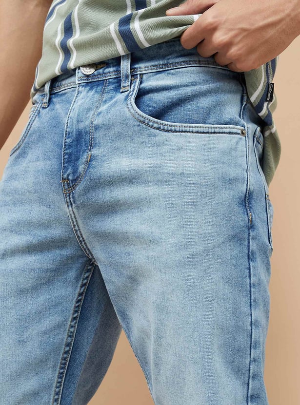 DENIMIZE Stonewashed Slim Tapered Jeans